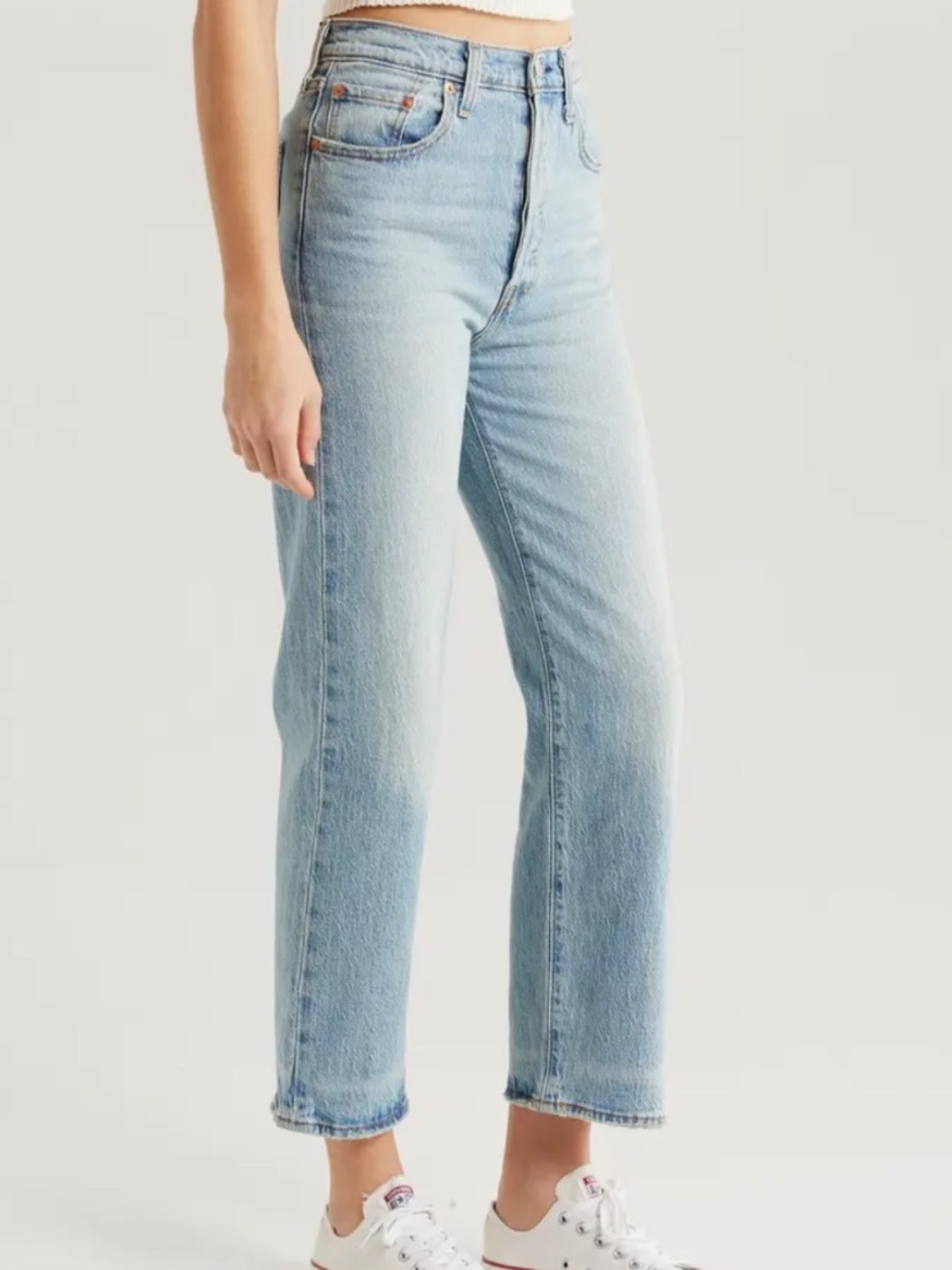 Levi’s Ribcage Straight Jeans 25x27 Blue - Style 72693-0222